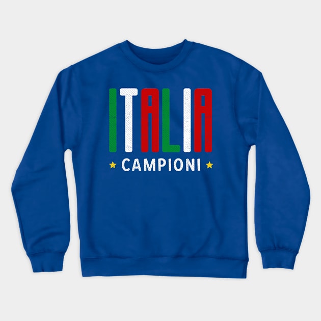Italia Champions 2021 Football Crewneck Sweatshirt by Ruffeli